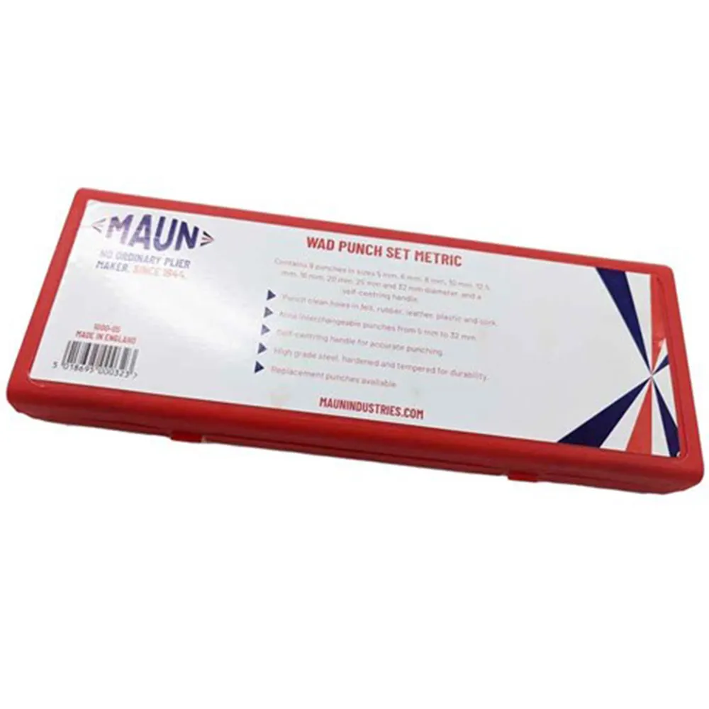 MAUN Punch Wad Set Metric 10 Piece MA100005
