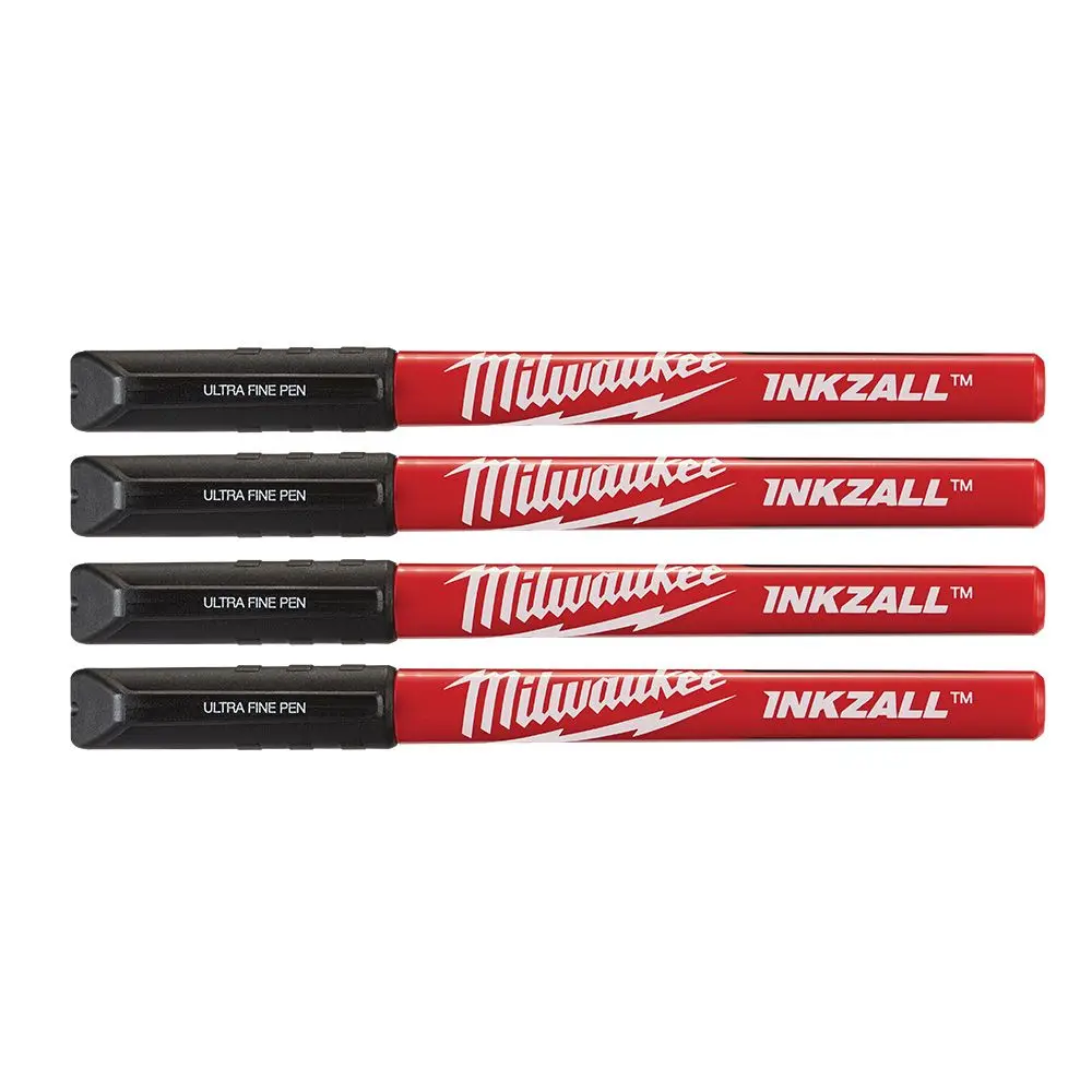 MILWAUKEE Inkzall Ultra Fine Point Pens Black 4pc 48223164