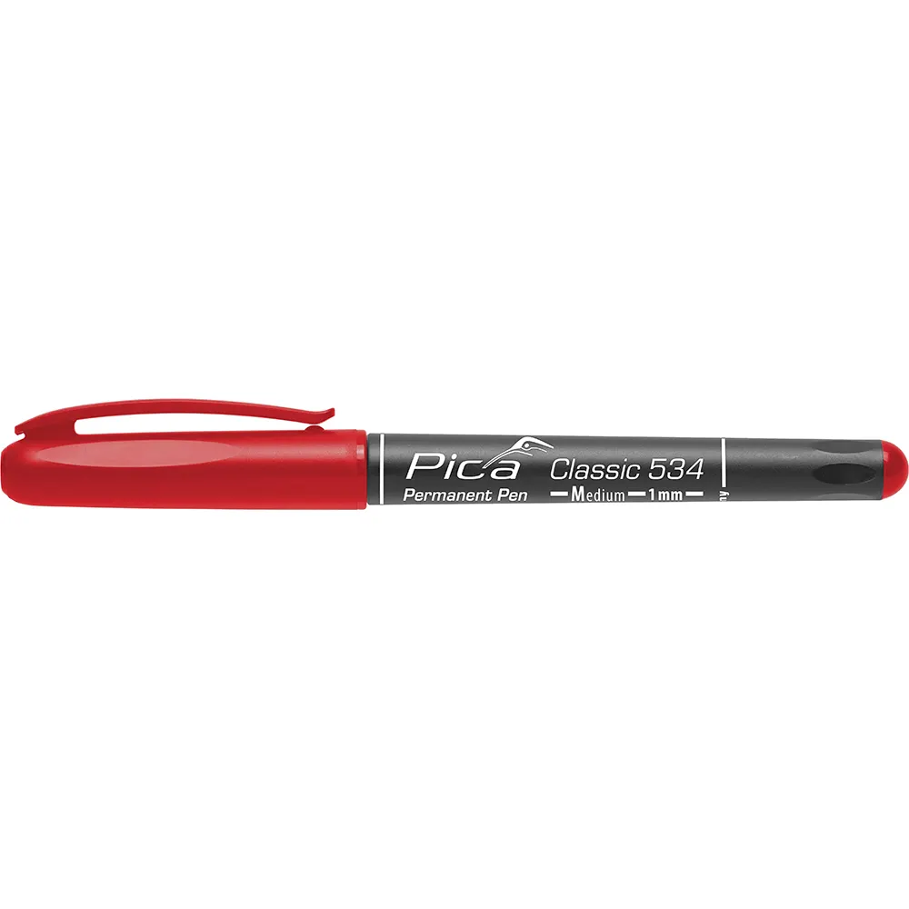 PICA Classic Red Permanent Pen - Medium Tip 534/40