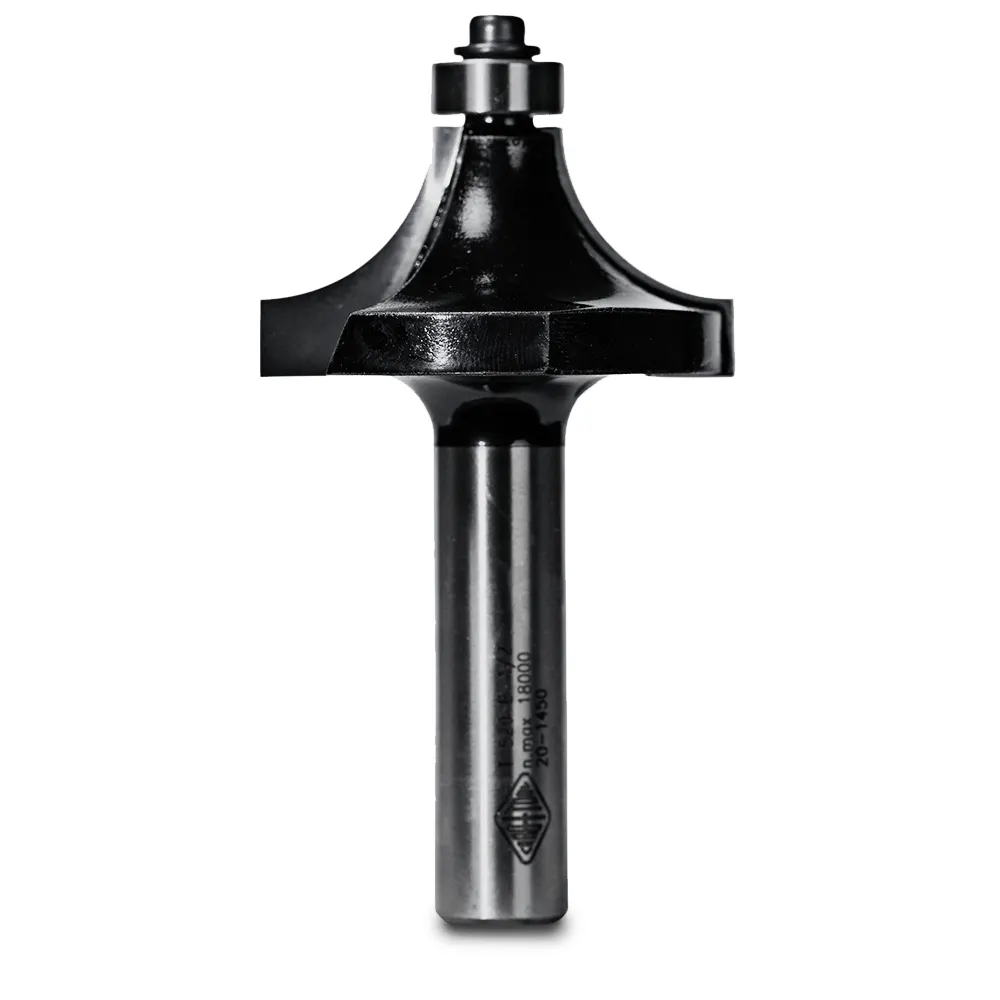 CARBITOOL Router Bit TCT Round Over w.Bearing 5/8inch -Radius 1/2inch -Shank T 520 B 1/2