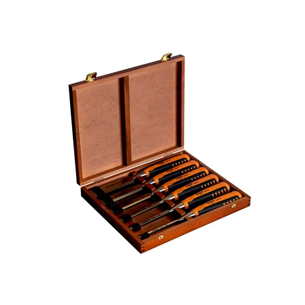 BAHCO 6 Piece Chisel Set in Wooden Box 424PS6EUR