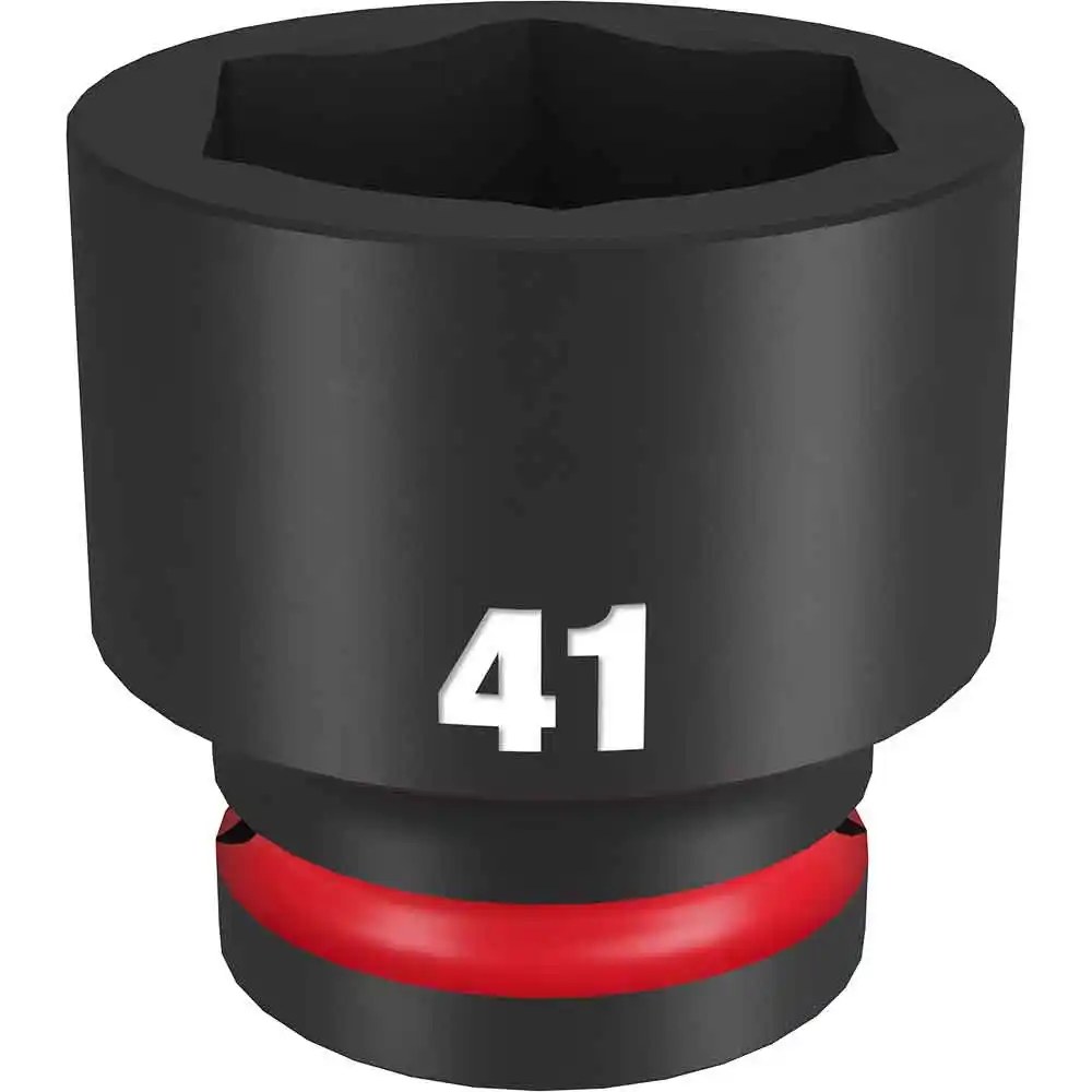 MILWAUKEE SHOCKWAVE 3/4inch Drive 41mm Standard 6 Point Impact Socket 49666379