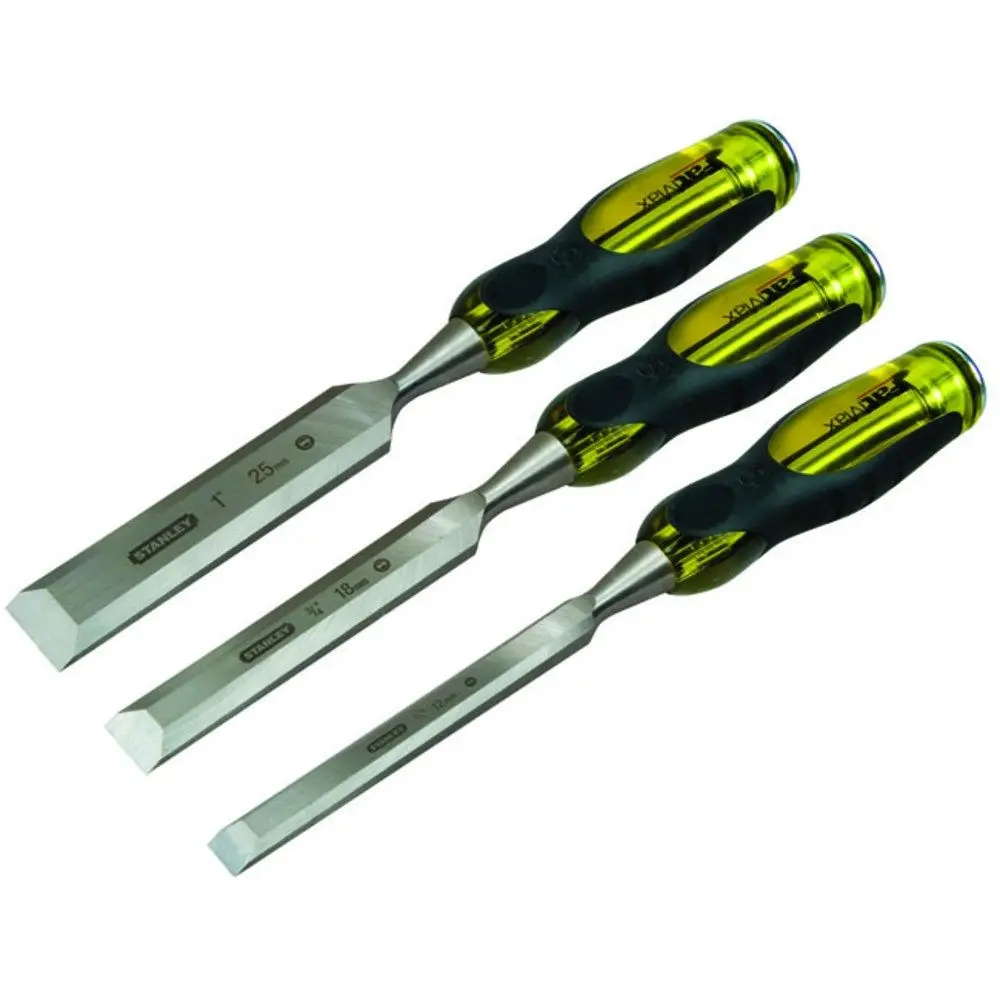 STANLEY FATMAX 12-25mm Thru Tang Wood Chisel Set - 3 Piece 2-16-268