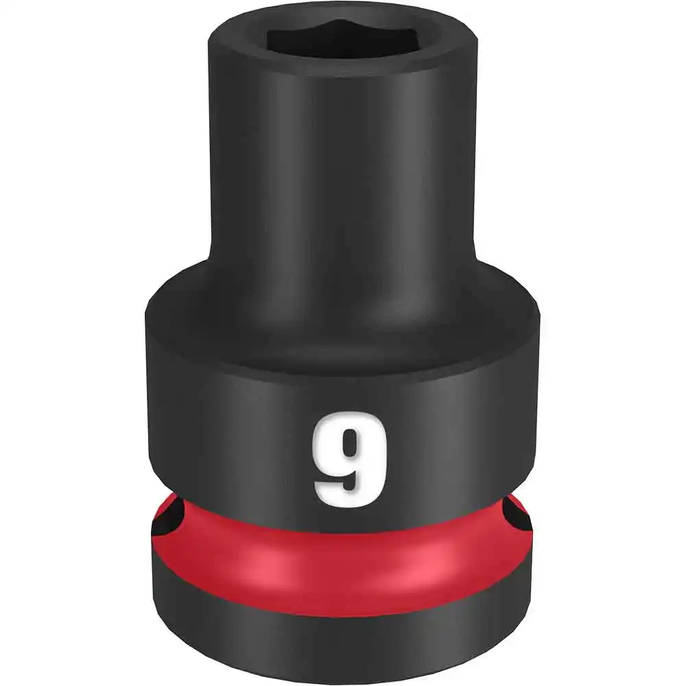 MILWAUKEE SHOCKWAVE 1/2" Drive 9mm Standard 6 Point Impact Socket 49666241
