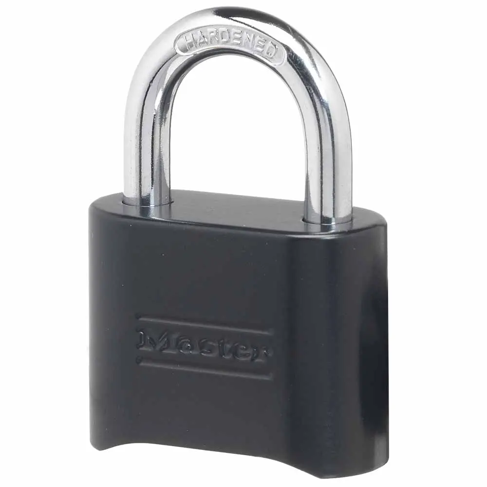 MASTER 51mm Black Zinc Hardened Combination Padlock 178DAU