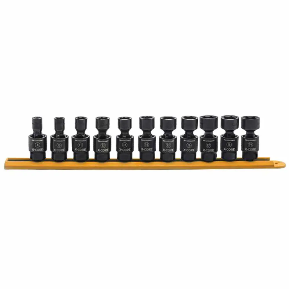 GEARWRENCH 3/8inch 6 Point X-Core Pinless Impact Metric Socket Set - 11 Piece 84975