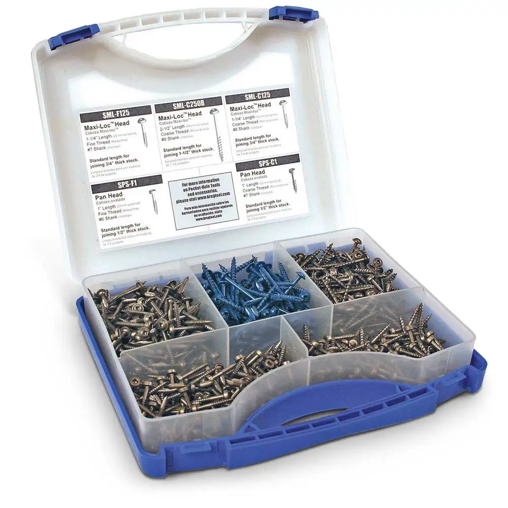 KREG Pocket Hole Screw Kit - 675 Piece KR-SK03
