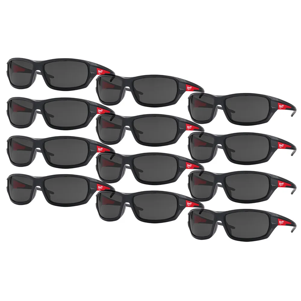 MILWAUKEE Performance Tinted Safety Glasses - 12 Pack 48732925A