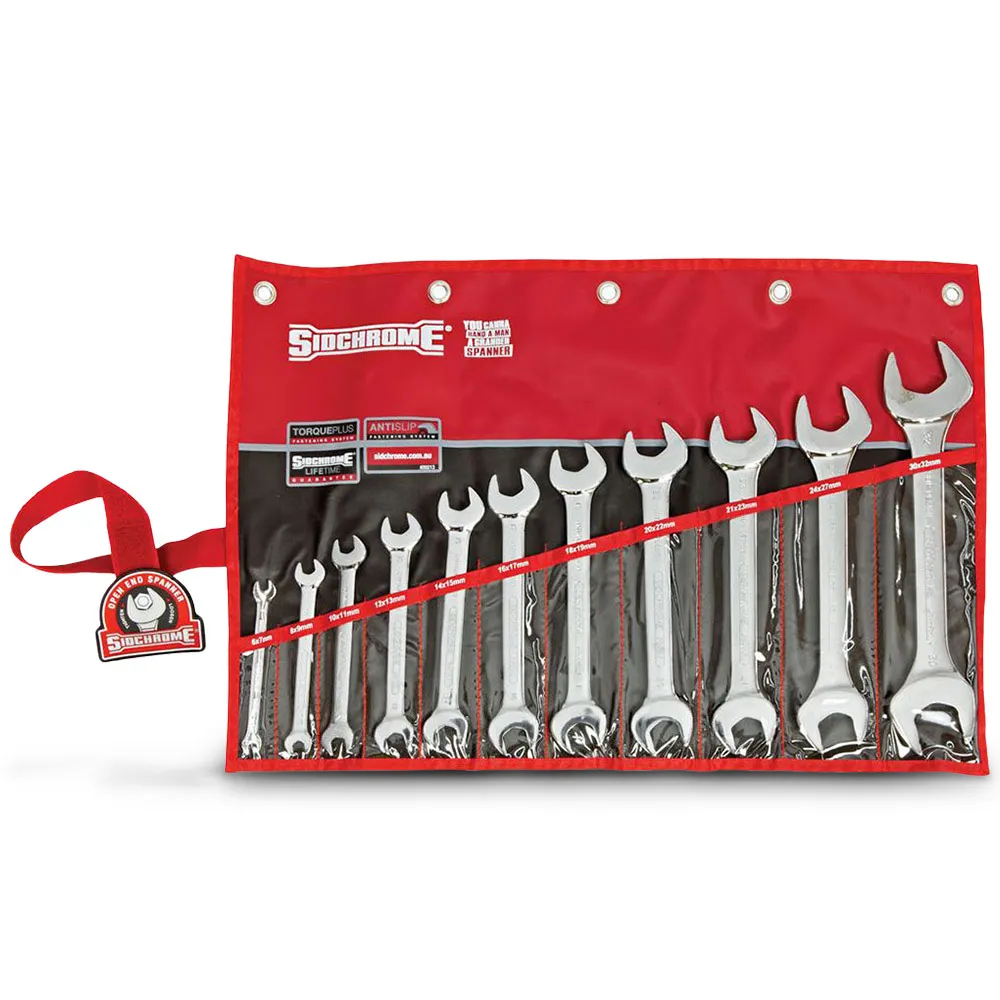 SIDCHROME O/E Met Spanner Set 11Pce SCMT20213