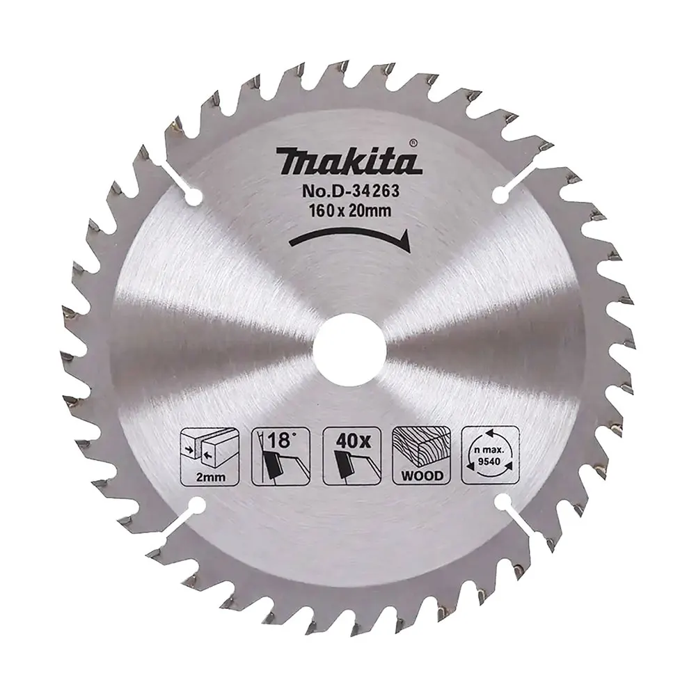 MAKITA 160mm x 20mm x 40T Standard TCT Saw Blade D-34263