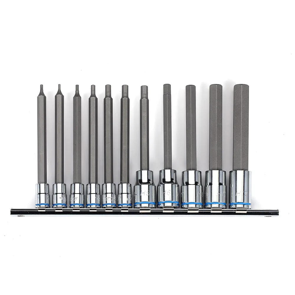 TTI 11 Piece 1/4inch & 3/8inch Dr Metric Inhex Socket Set TIHVS112