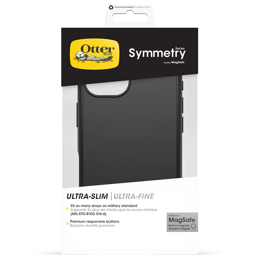 OTTERBOX Symmetry MagSafe Case - For iPhone 16 - Black 77-96542