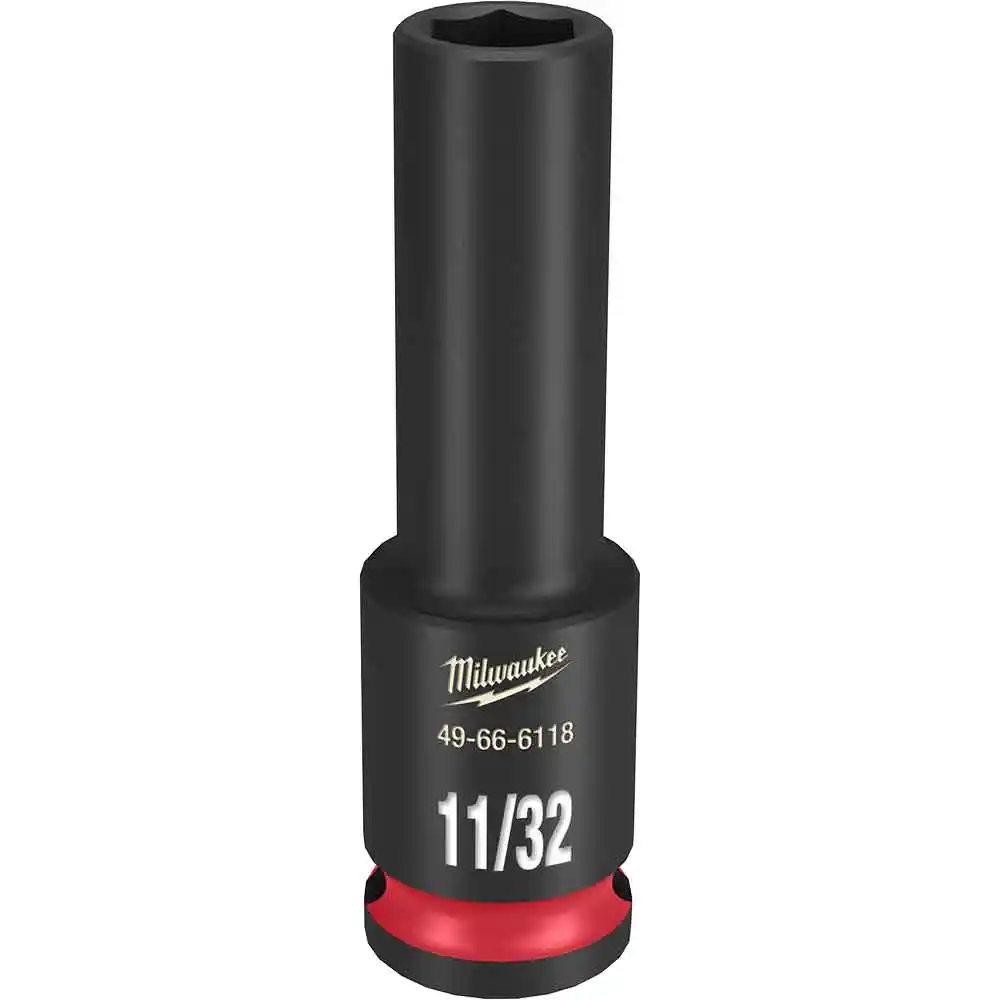 MILWAUKEE SHOCKWAVE 3/8" Drive 11/32" Deep 6 Point Impact Socket 49666118