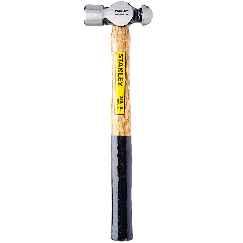 STANLEY 8oz/226g Wooden Handle Ball Pein Hammer 54-189