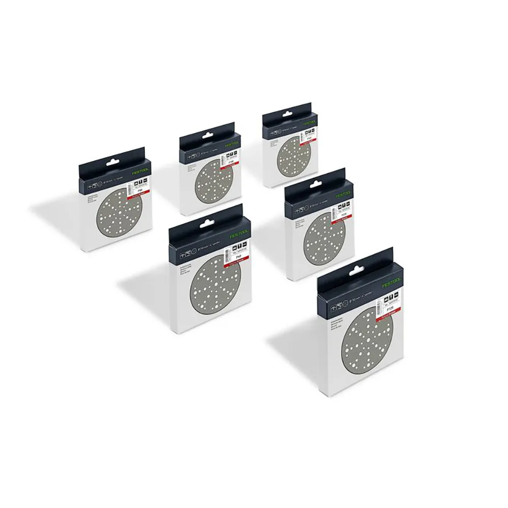 FESTOOL 125mm 220g 9H Granat H&L Paint Sanding Disc - 10 Piece 578166