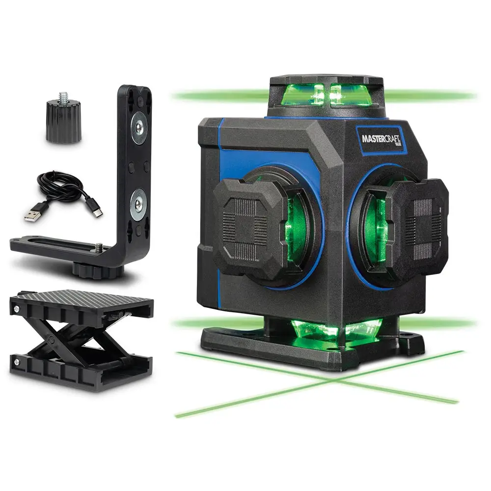 MASTERCRAFT 4 x 360Deg 2H2V Multiline Level Laser MAS4DL