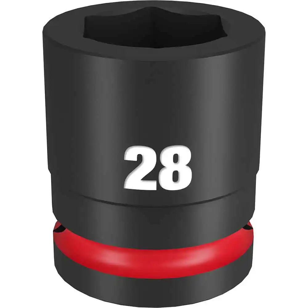 MILWAUKEE SHOCKWAVE 3/4inch Drive 28mm Standard 6 Point Impact Socket 49666366