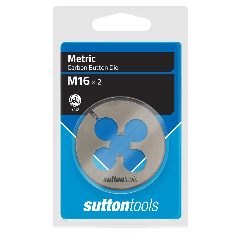 SUTTON M16 x 2.0 2inch OD Button Die M4021600