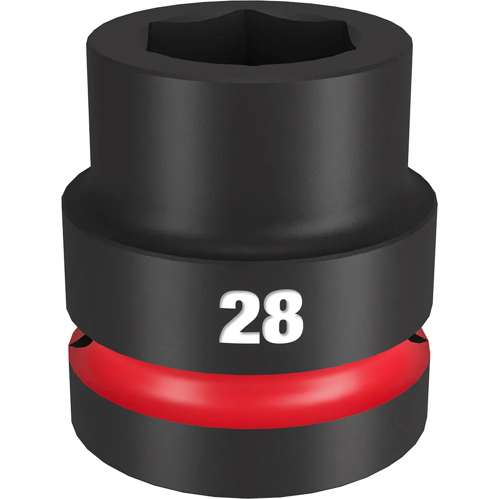 MILWAUKEE SHOCKWAVE 1inch Drive 28mm Standard 6 Point Impact Socket 49666593