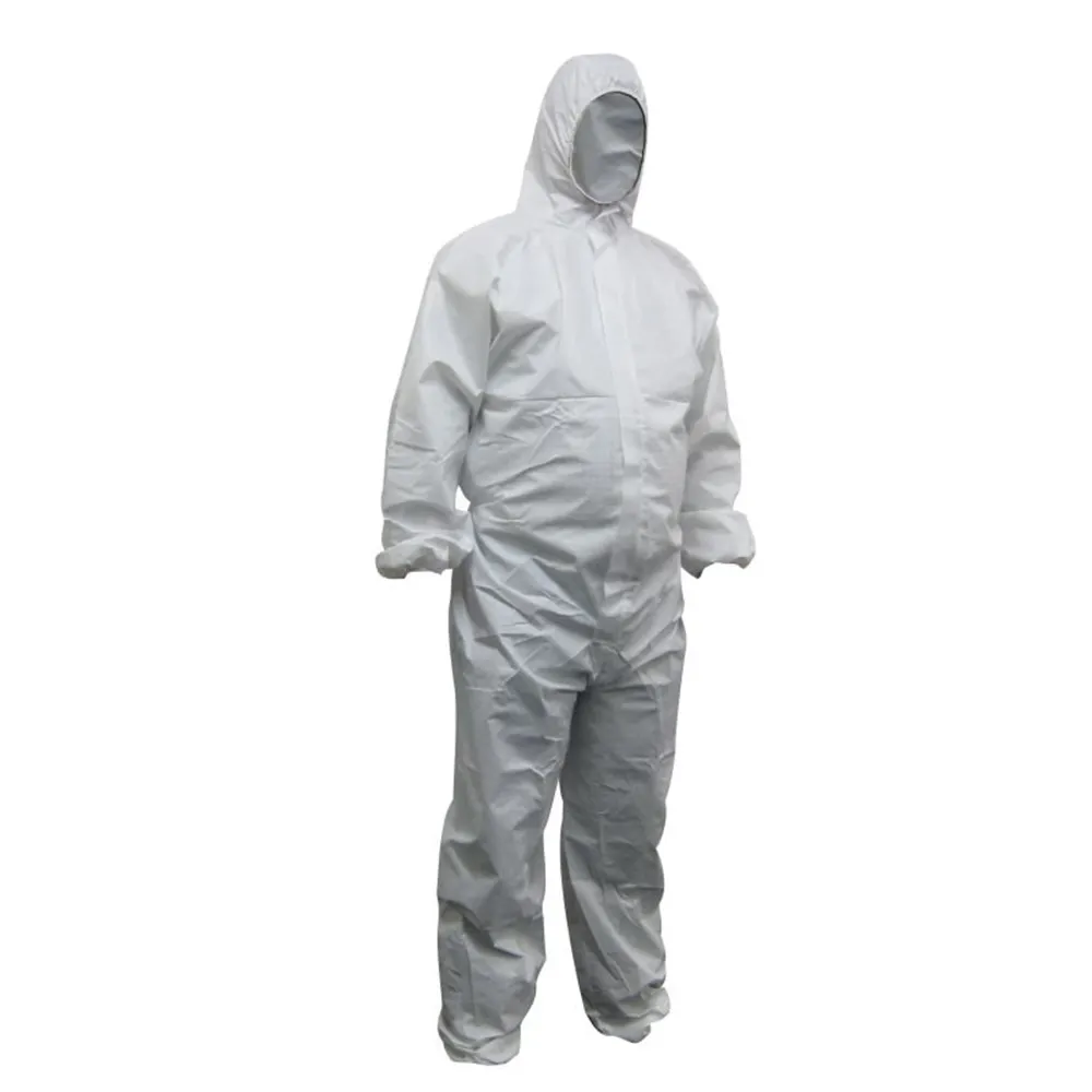 MAXISAFE White Polypropylene Disposable Coveralls CPW615-S