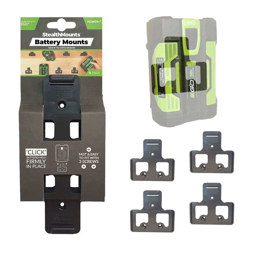 STEALTHMOUNTS Battery Mount Holder for EGO Black 56V BM-EG56-BLK-4
