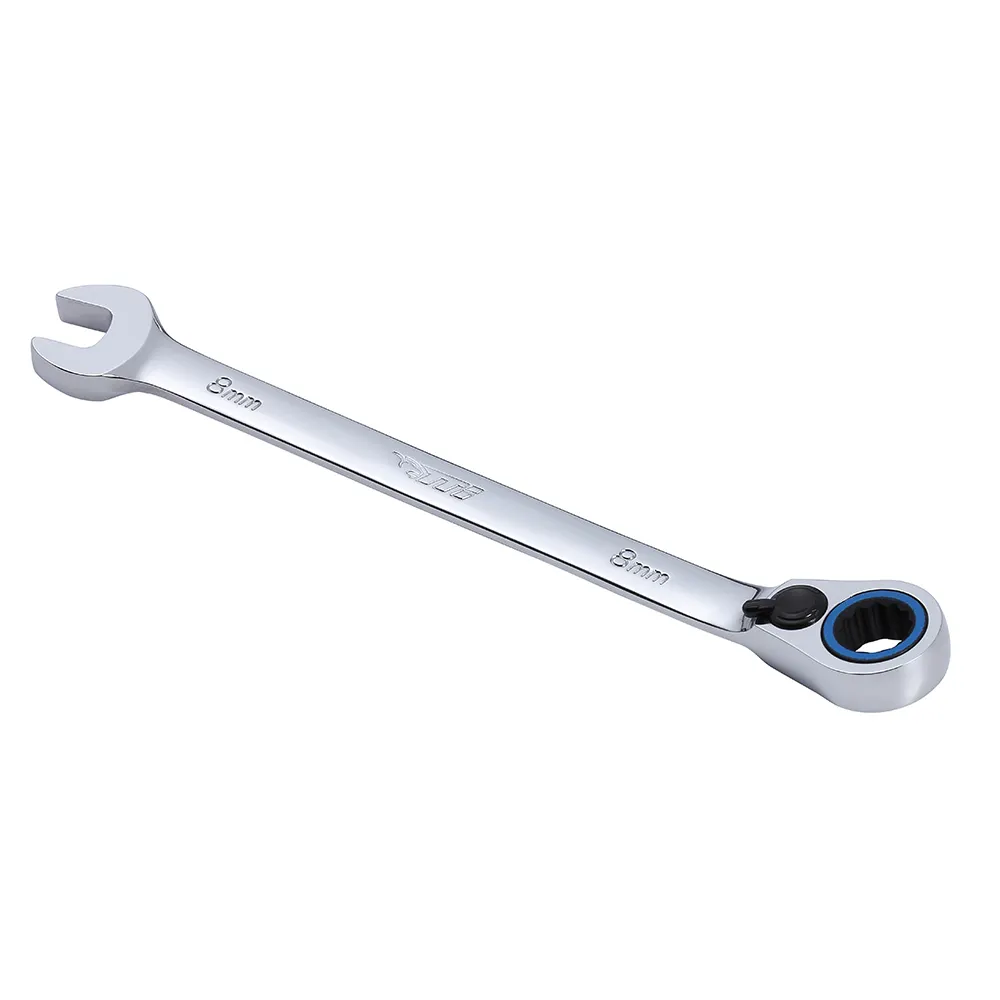 TTI 8mm 72T Metric Reversible Ratcheting Ring/Open-End Spanner TRVM08