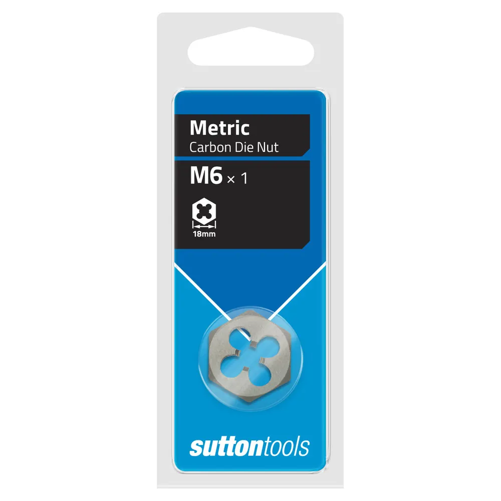 SUTTON M6 x 1.0 Hexagon Die Nut M4400600