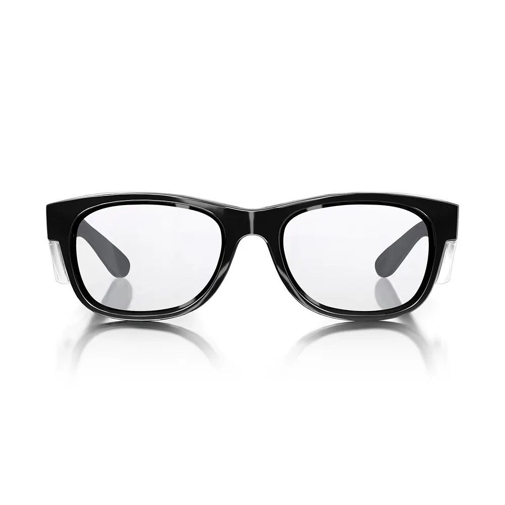 SAFESTYLE Classics Black Frame Clear UV400 Lens Safety Glasses CBC100