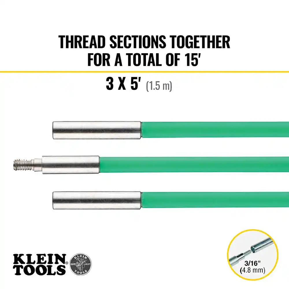 KLEIN 15ft (4.5M) Glow Hi Flex Fish Rod A-50159