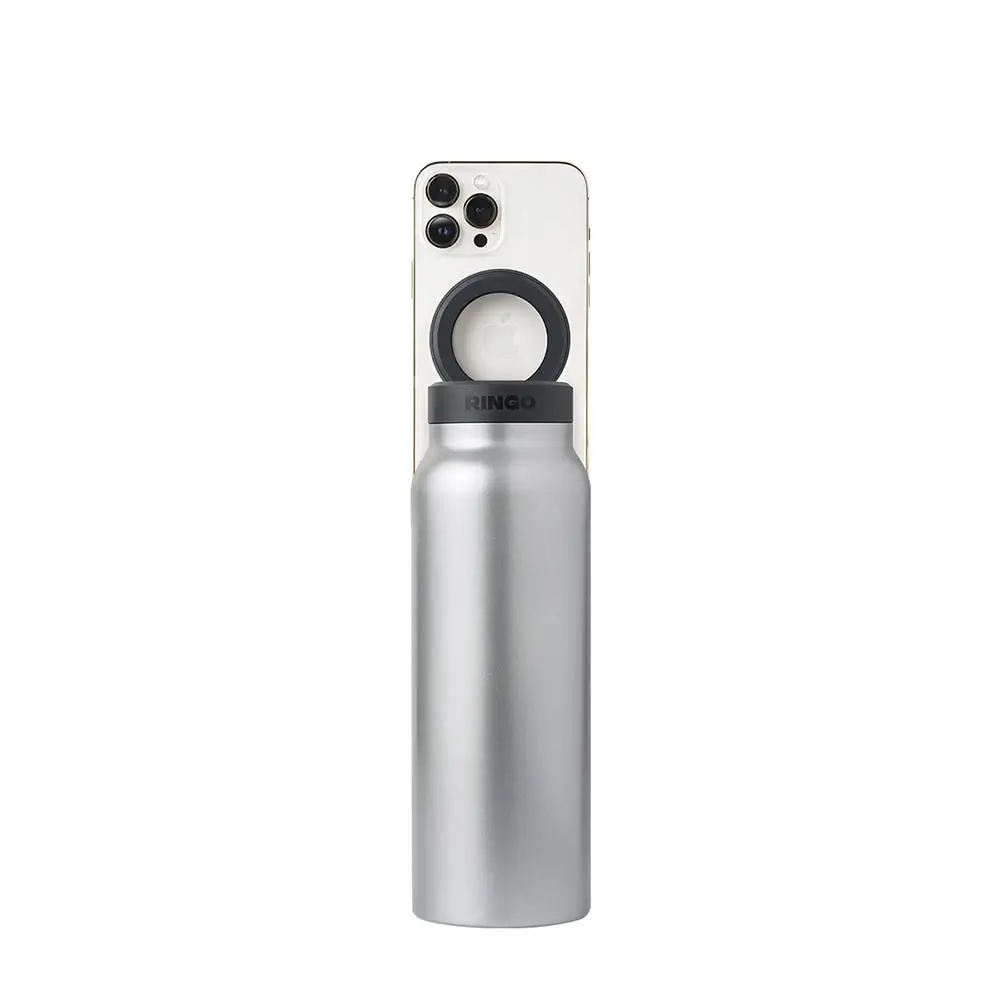 RINGO 710ml (24oz) Water Bottle - with Magnetic Phone Mount - Stainless B2SS24LSC1
