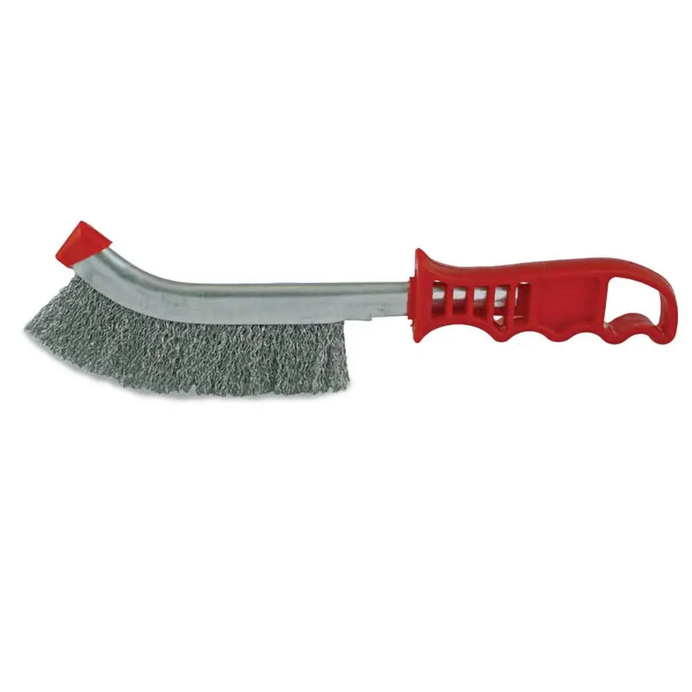 ITM Stainless Steel Hand Wire Scratch Brush w/ Plastic Handle TM7040-002