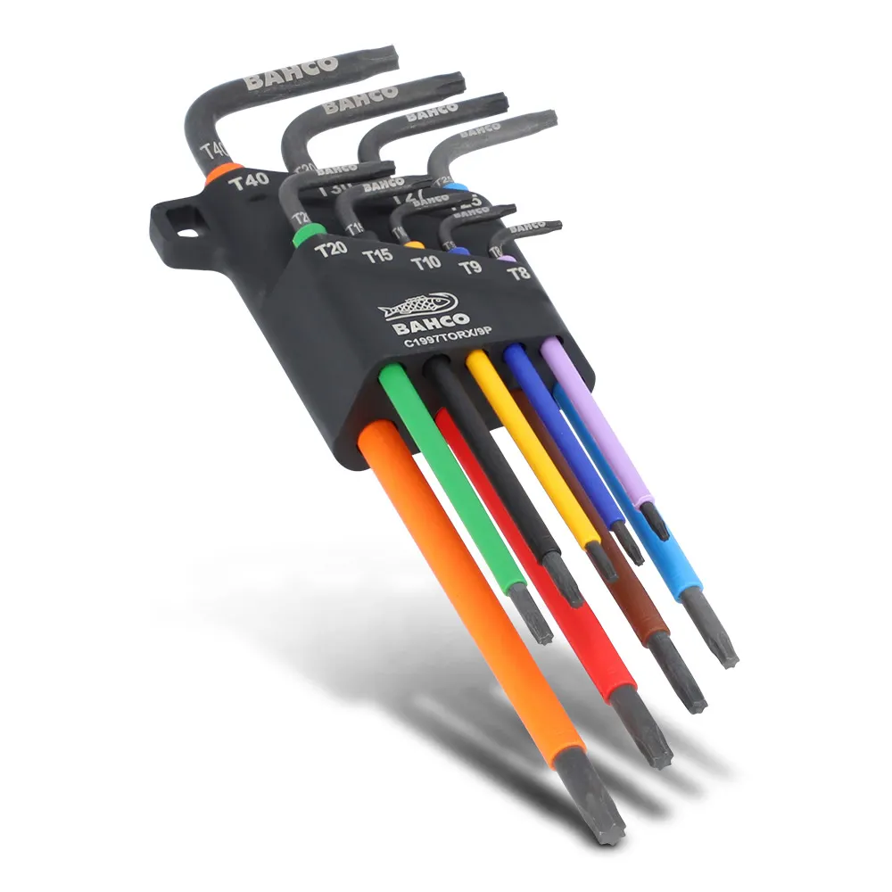 BAHCO Torx Coloured L-Key Set - 9 Piece C1997TORX/9P