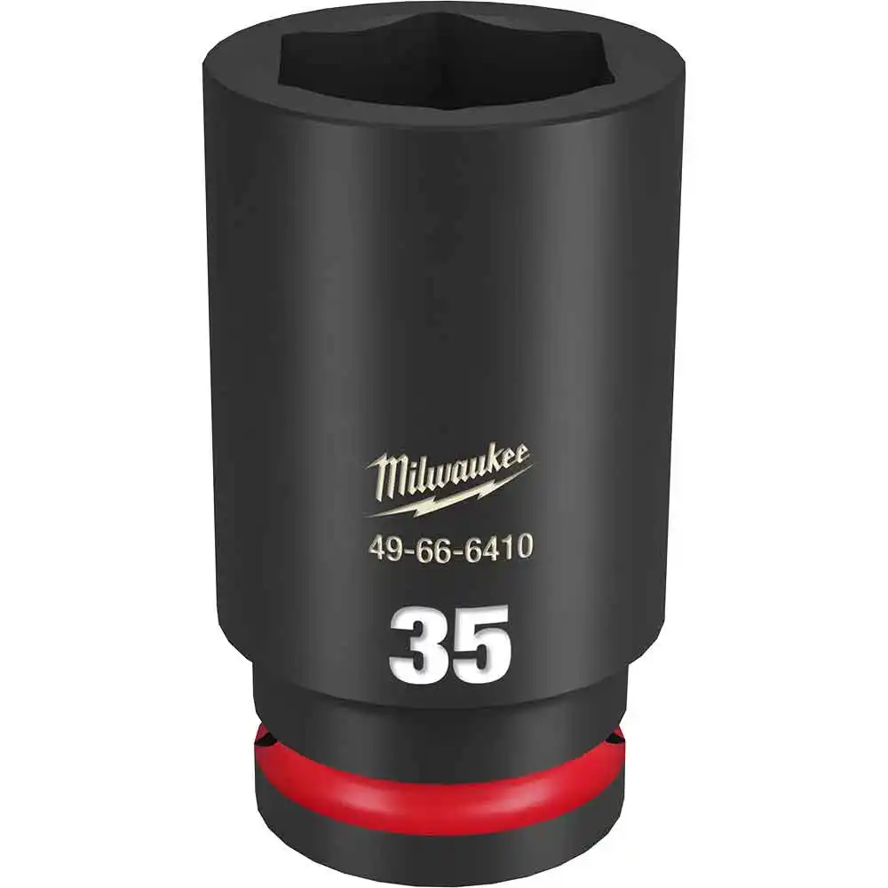 MILWAUKEE SHOCKWAVE 3/4inch Drive 35mm Deep 6 Point Impact Socket 49666410