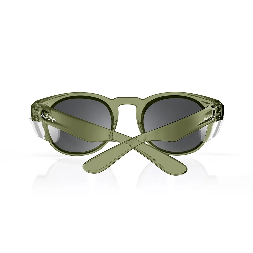 SAFESTYLE Cruisers Safety Spectacles Polarised UV400 - Green Frame CRGRP100