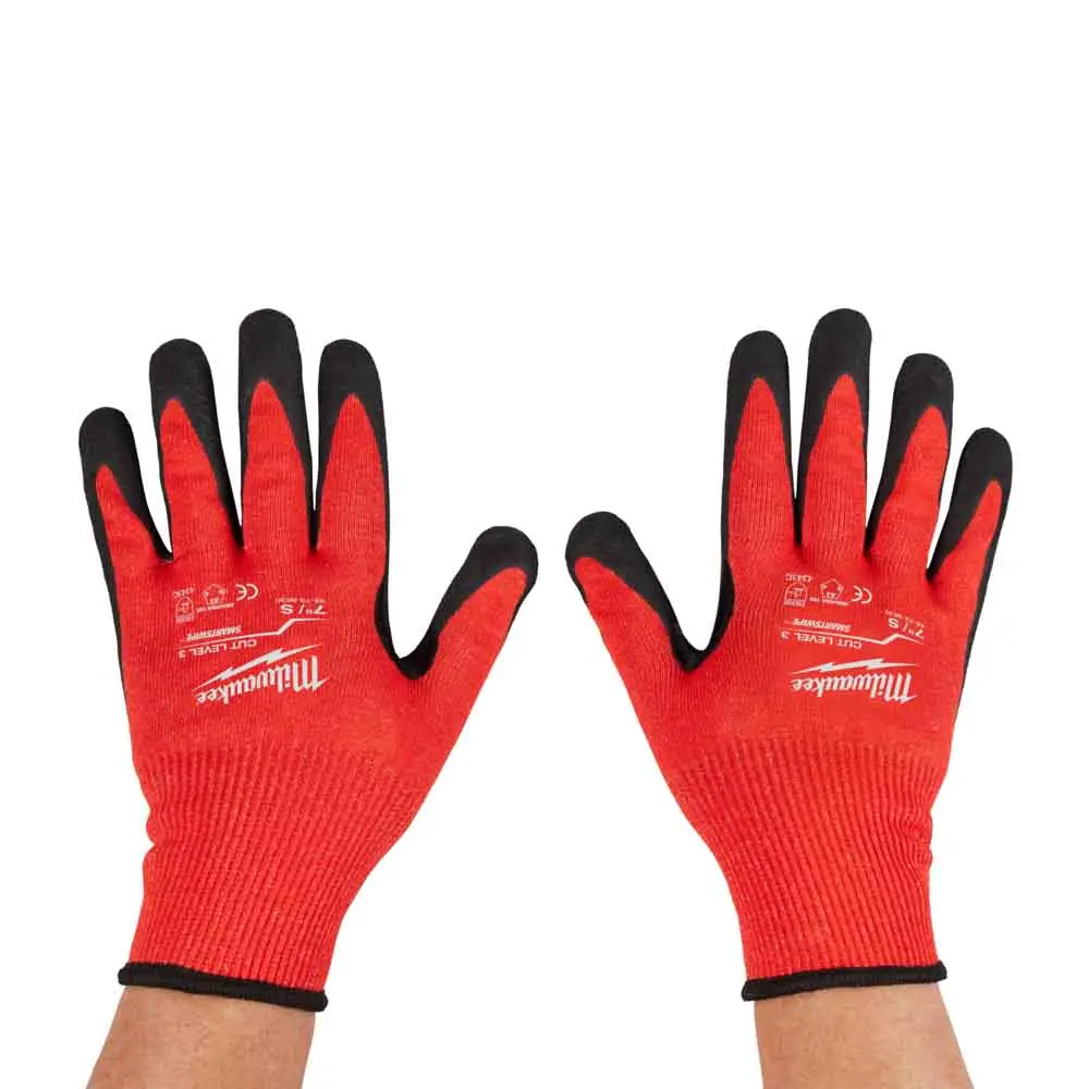 MILWAUKEE Cut Level 3C Nitrile Dipped Gloves 1 Pack 48738630