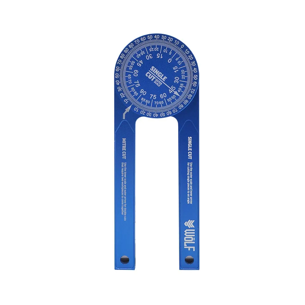 WOLF 185mm Angle Finder Mitre Protractor - Aluminium WAFMP175