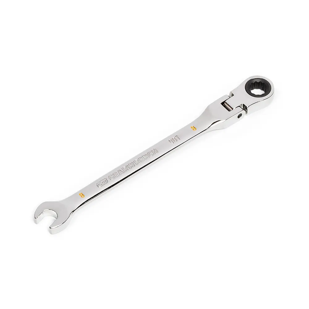 GEARWRENCH 8mm 90T Flexhead Ratcheting Combination Wrench 86708