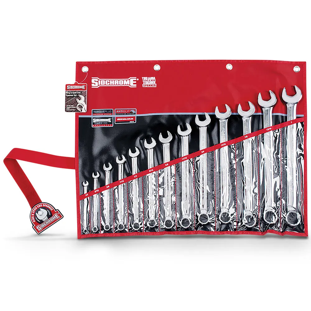 SIDCHROME 13 Piece AF ROE Spanner Set