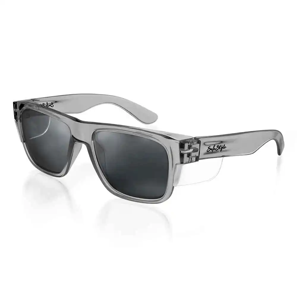 SAFESTYLE Fusions Graphite Frame Polarised UV400 Lens Safety Glasses FGP100