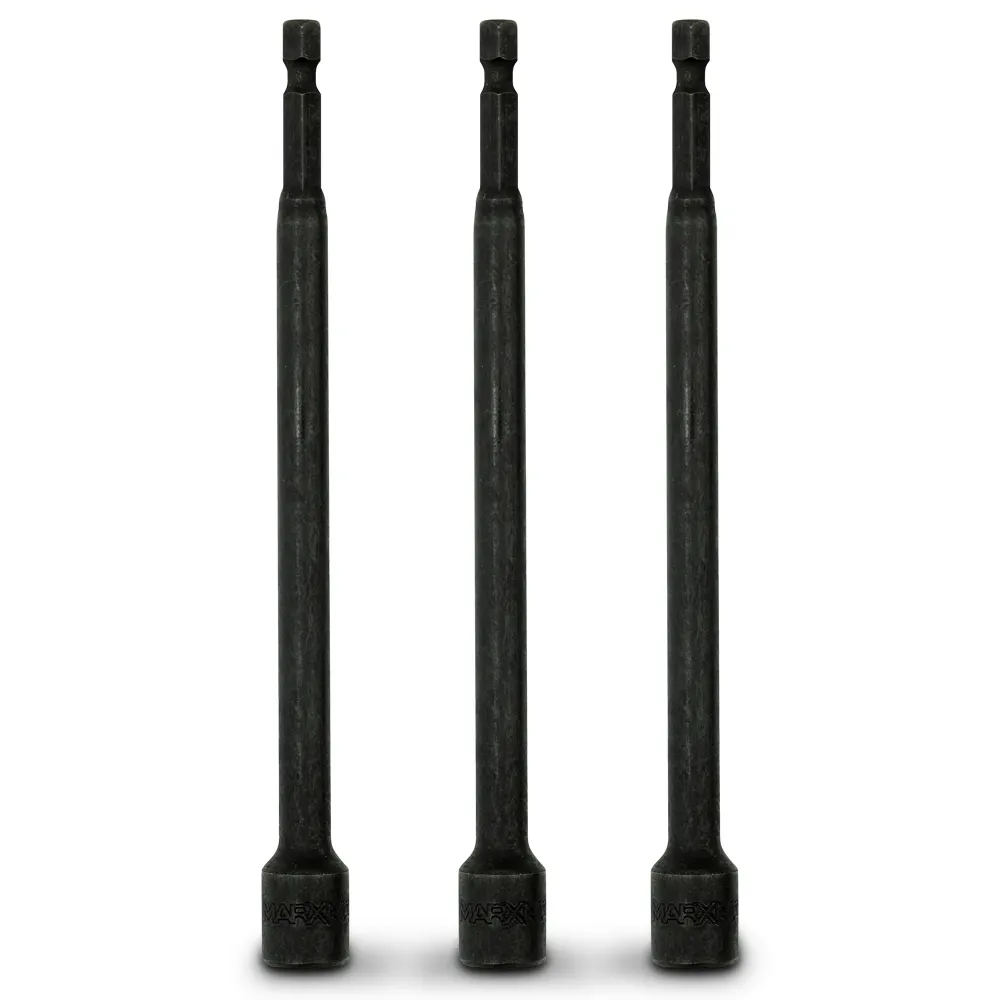 MARXMAN 3/8x150mm Magnetic Power Impact Nutsetter Bit - 3 Piece MN381503PC