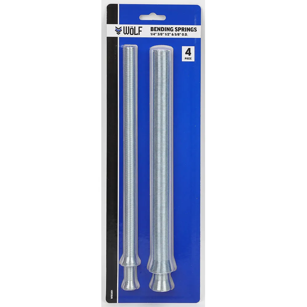 WOLF 1/4 3/8 1/2 5/8 Inch External Bending Spring - 4pc WBS001