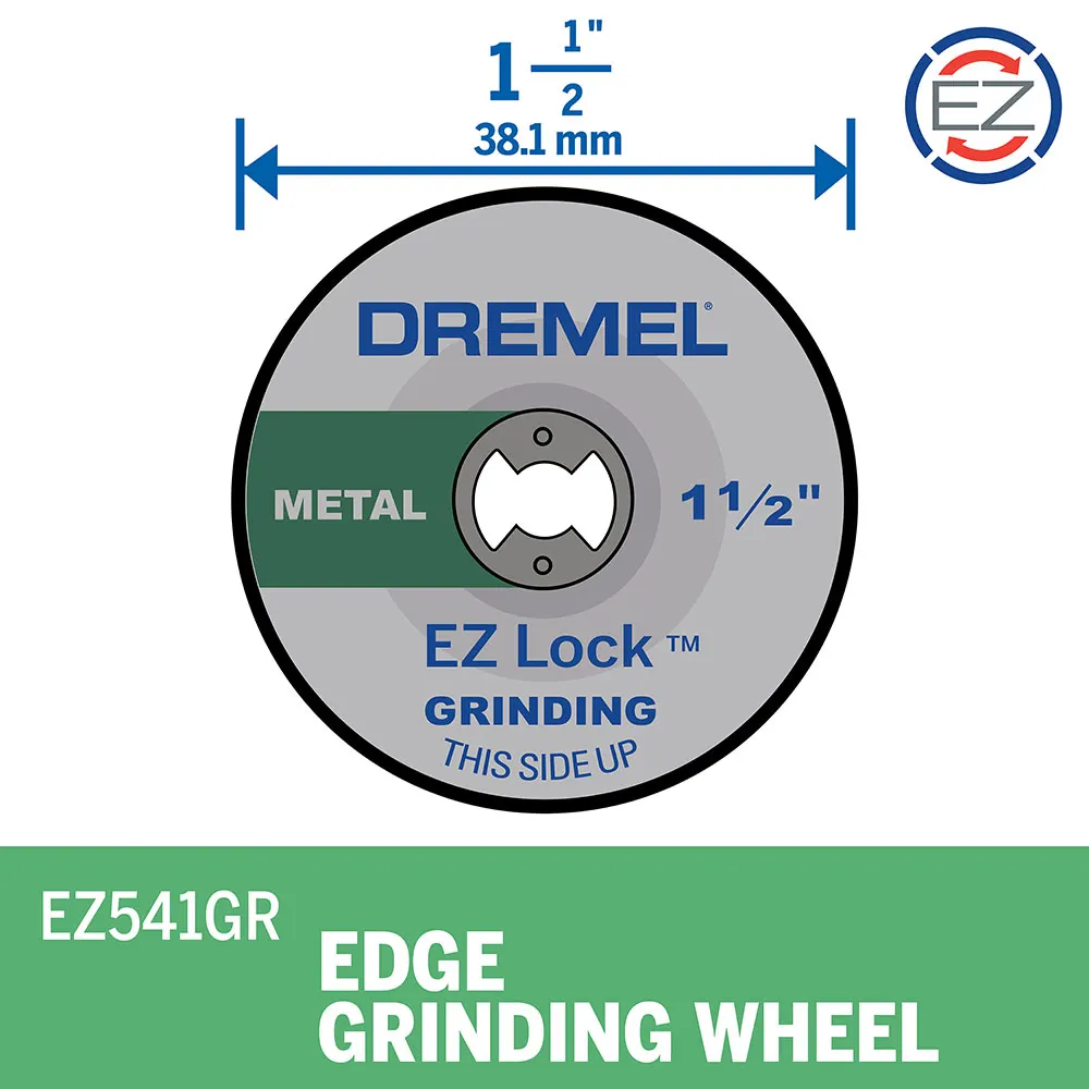 DREMEL 38mm EZ Lock Grinding Wheel (EZ541) - 2 Piece 2615E541AC