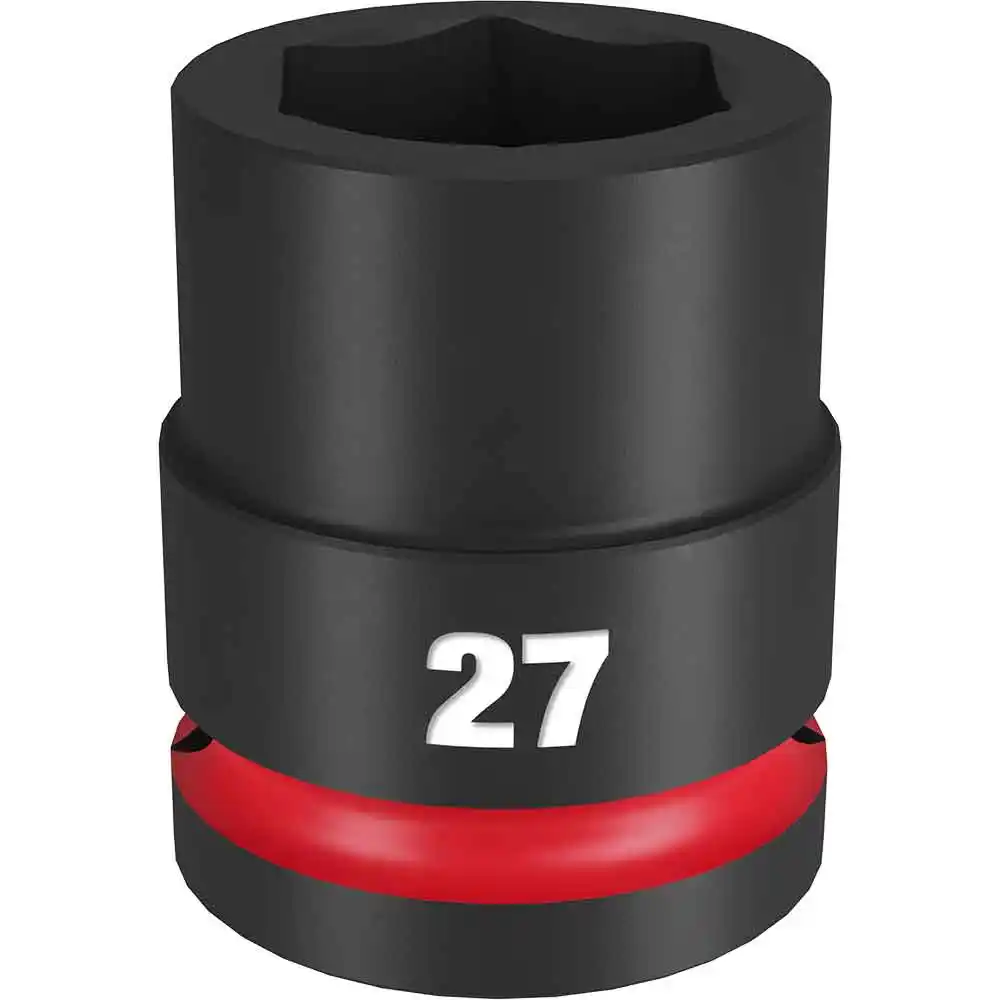 MILWAUKEE SHOCKWAVE 3/4inch Drive 27mm Standard 6 Point Impact Socket 49666365