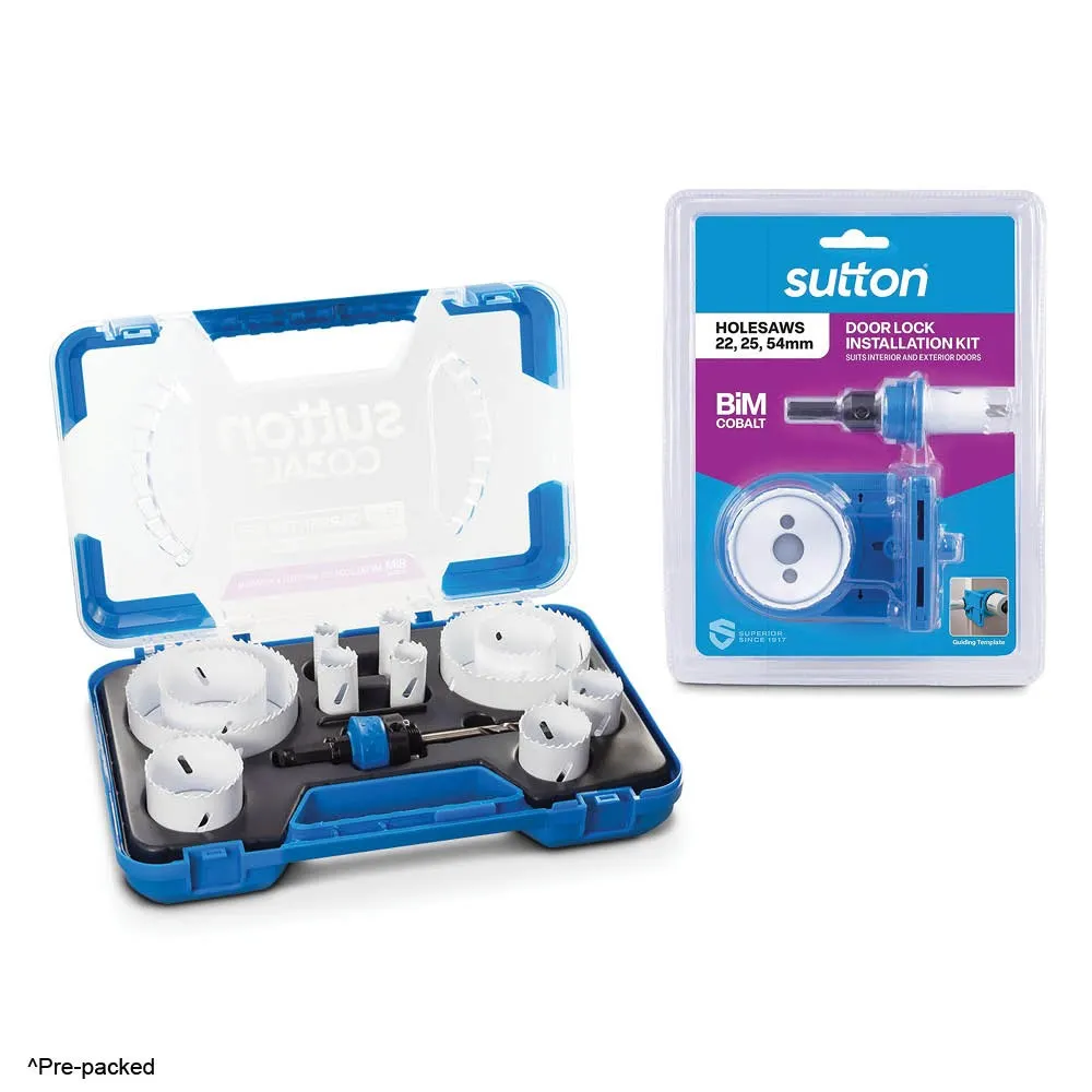 SUTTON 16-102mm Carpenter BiM Metal/Wood Holesaw Set - 13 Piece H125SC13AP1