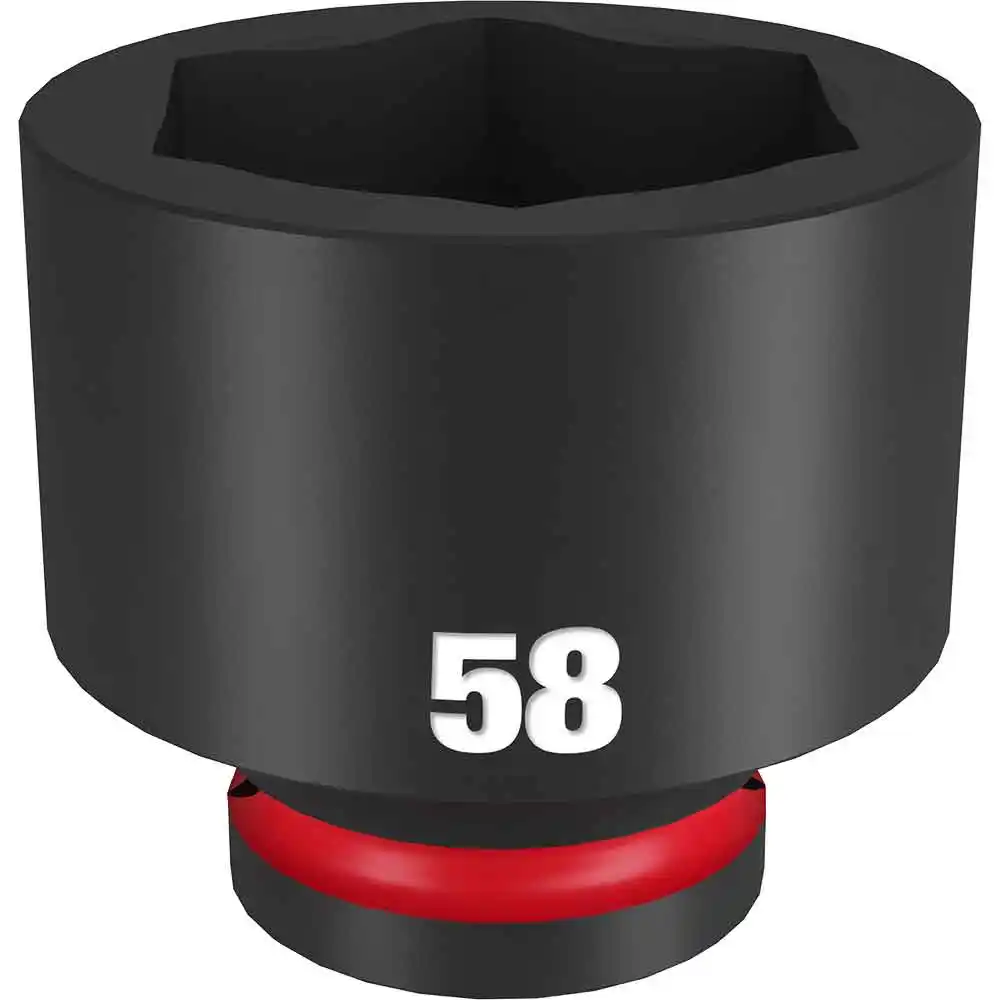 MILWAUKEE SHOCKWAVE 3/4inch Drive 58mm Standard 6 Point Impact Socket - ANZ 49666391