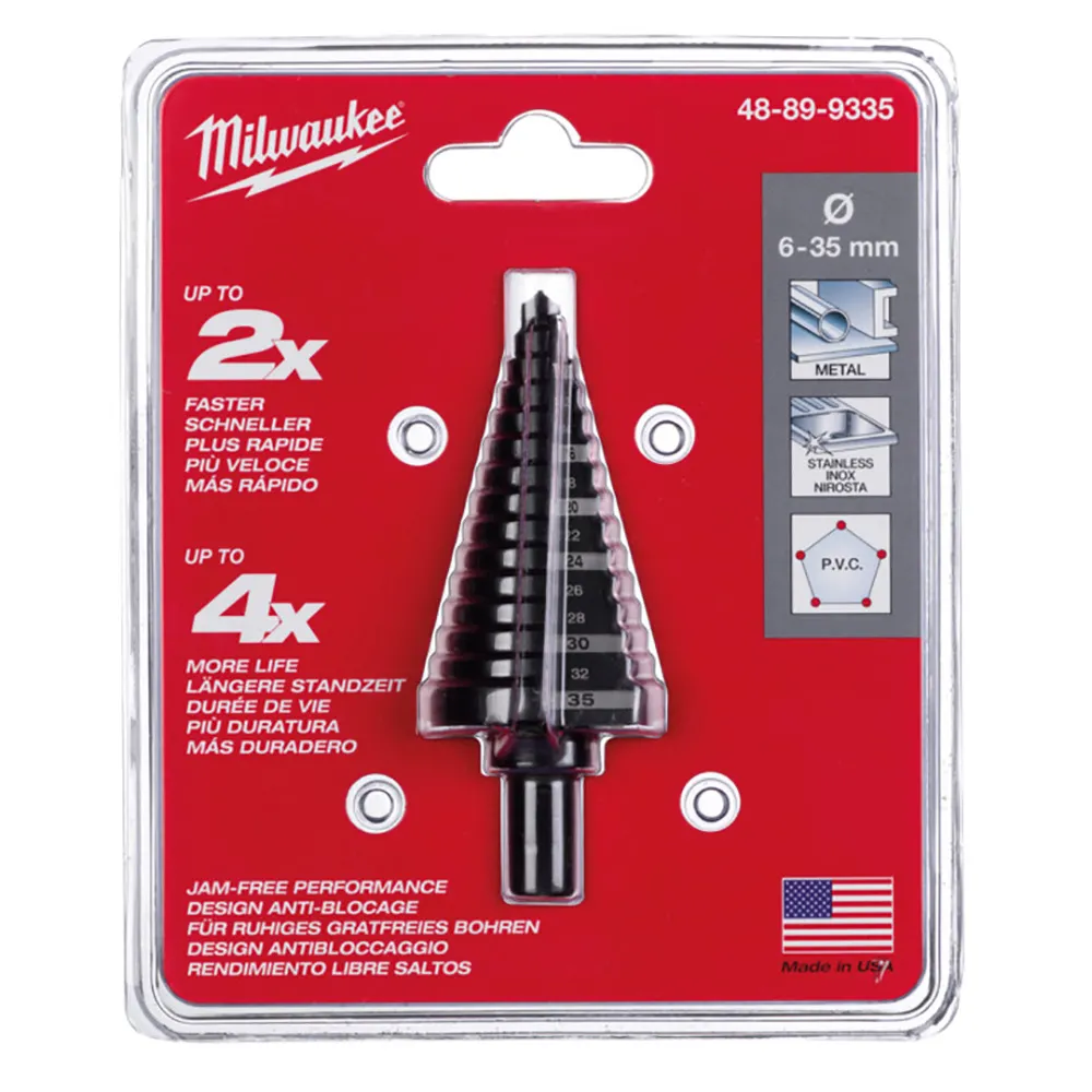 MILWAUKEE 6-35mm 15-Step HSS Step Drill Bit 48899335