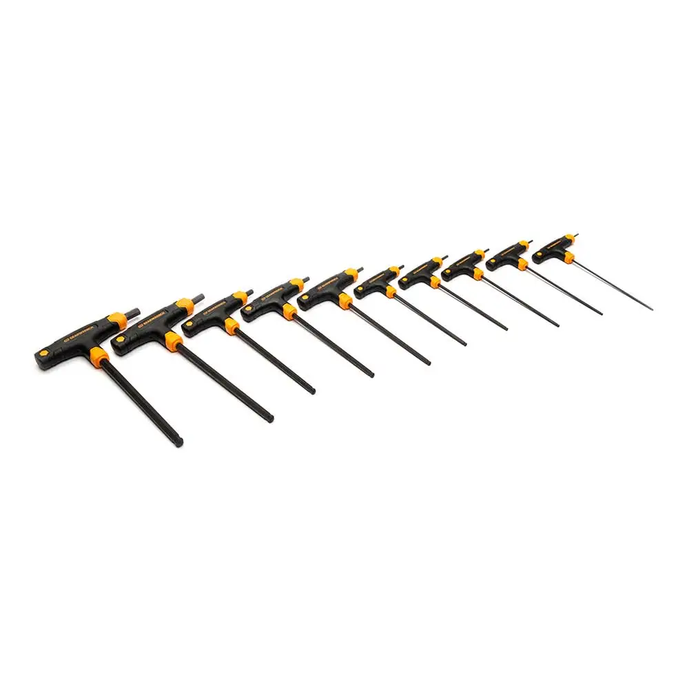 GEARWRENCH 3/32-3/8inch T-Handle A/F B/End Hex Key Set - 8 Piece 83523