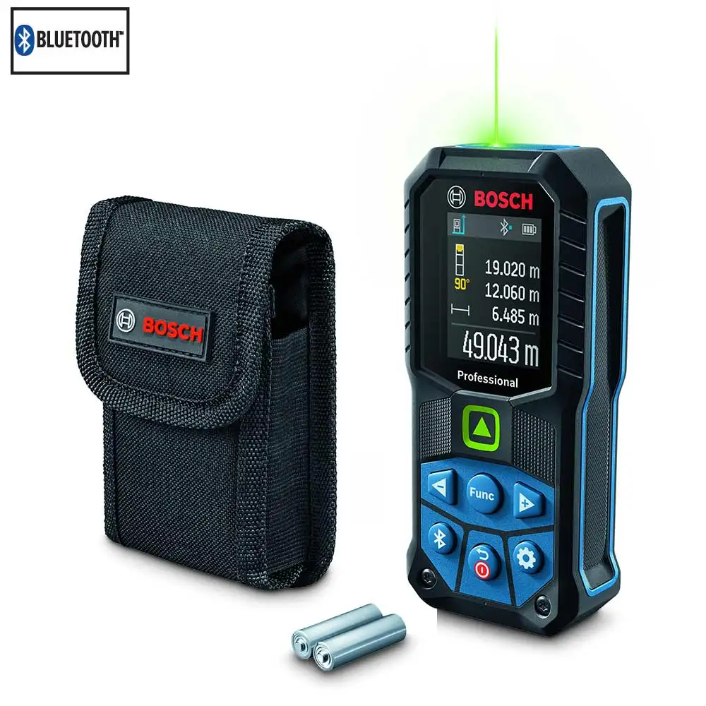 BOSCH 50m Green Beam Bluetooth Connected Distance Measurer GLM 50-27 CG 0601072UK0