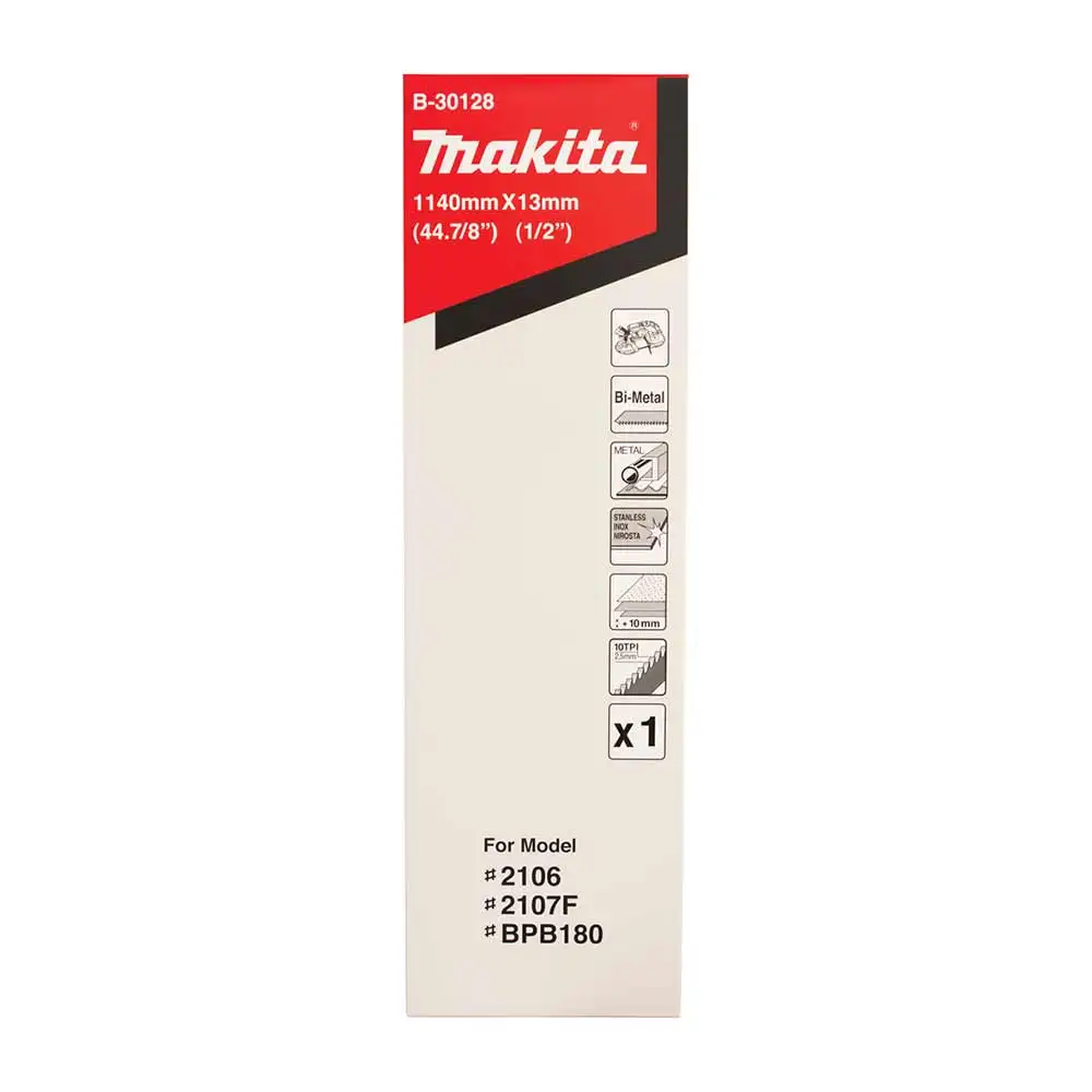 MAKITA 1140mm 10TPI Bi-Metal Bandsaw Blade DPB180 / PB002G - 1 Piece B-30128