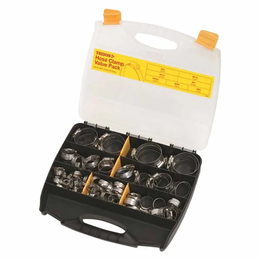 TRIDON 82 Piece Hose Clamp Value Pack MP82